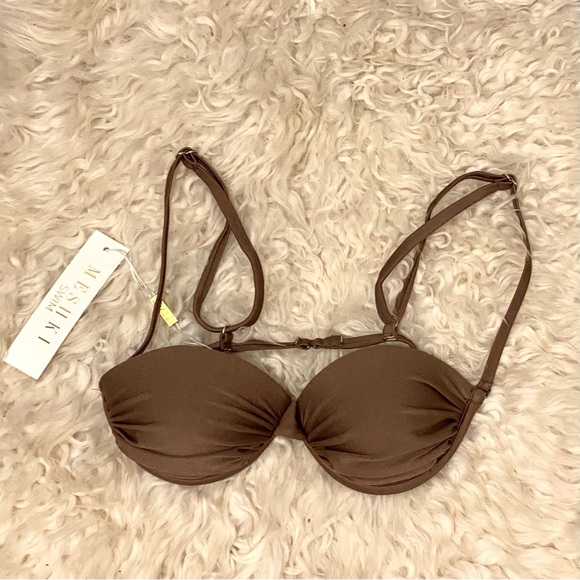 Luca Ruched Balconette Bikini Top NWT - Picture 2 of 8